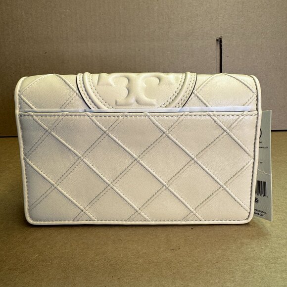 Tory Burch Fleming Leather Crossbody – New Cream - Picture 6 of 10